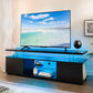 Centro de entretenimiento para TV Cubehom, soporte LED para TV, centro de juegos para TV de 50 pulgadas, soporte de TV moderno con almacenamiento, consola de TV para Ga