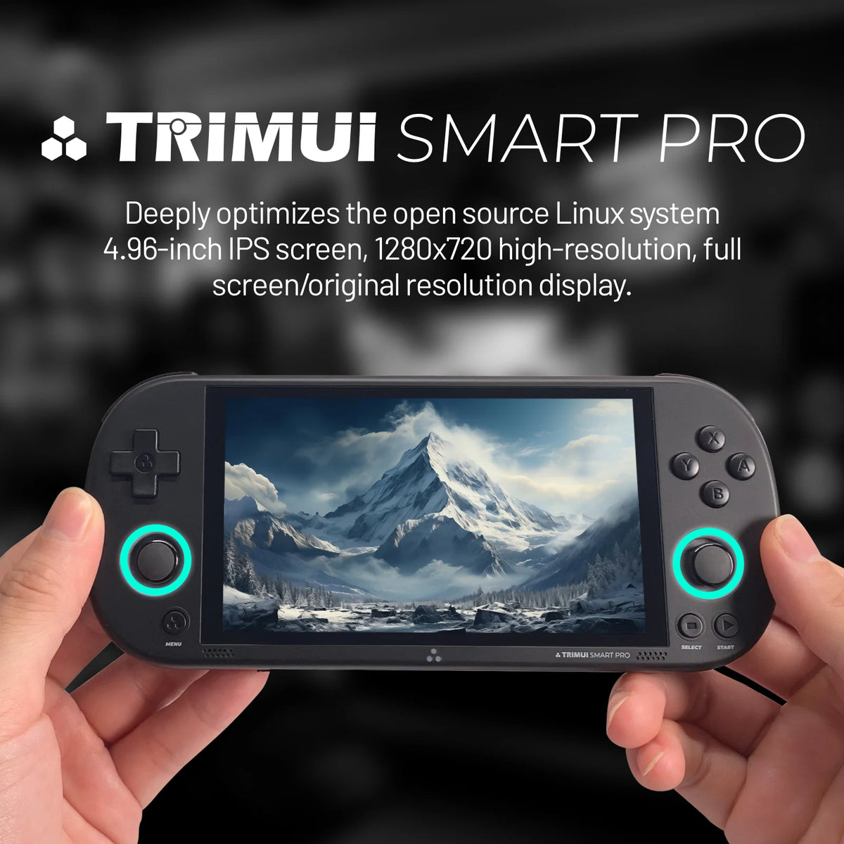 Trimui Smart Pro 4.96" IPS Open Source Linux Handheld Game Console 1280x720 HD RGB Joystick Light Portable Retro Emulator Gaming Player