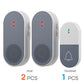 PGST Wireless Doorbell Door Bell Music Melody Remind Smart Home Security Alarm 1000FT 433MHz US Plug 1Doorbell and 2Remote