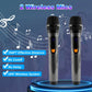 Black Portable for 5.0 Party Speaker LED Light Display Screen Mic Remote Control TWS Treble Bass Echo 10-15 Hours Playtime