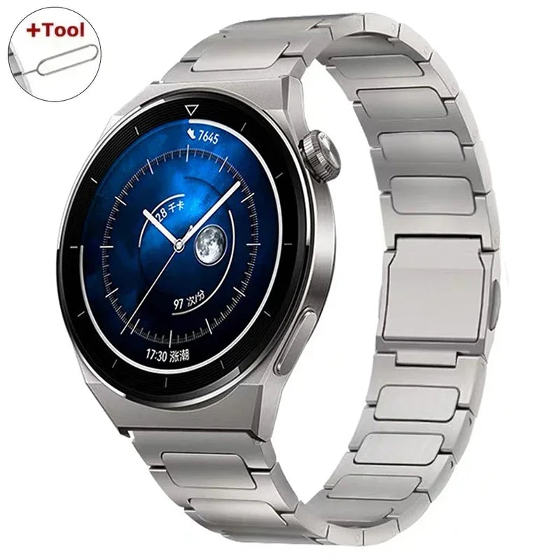Correa magnética de titanio de 22 mm para Huawei Watch GT3 Pro, Watch 4/4 Pro y GT4 de 46 mm, compatible con Amazfit GTR 4/3/2, correa equilibrada