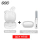 Auricular inalámbrico QCY HT05 MeloBuds ANC con cancelación de ruido de 40 dB, Bluetooth 5.2, 6 micrófonos, ENC, llamadas HD, modo transparencia