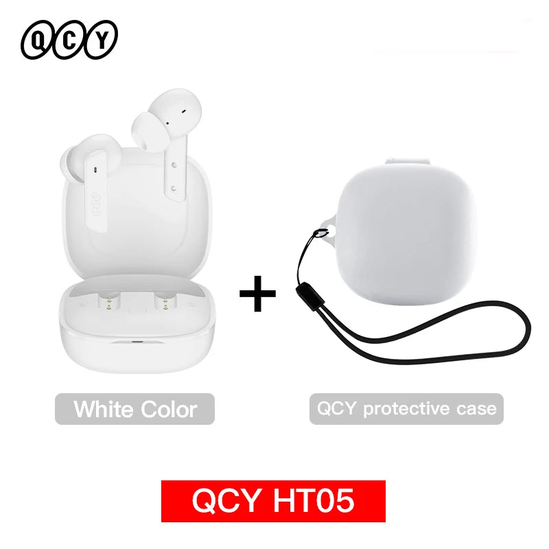 Auricular inalámbrico QCY HT05 MeloBuds ANC con cancelación de ruido de 40 dB, Bluetooth 5.2, 6 micrófonos, ENC, llamadas HD, modo transparencia