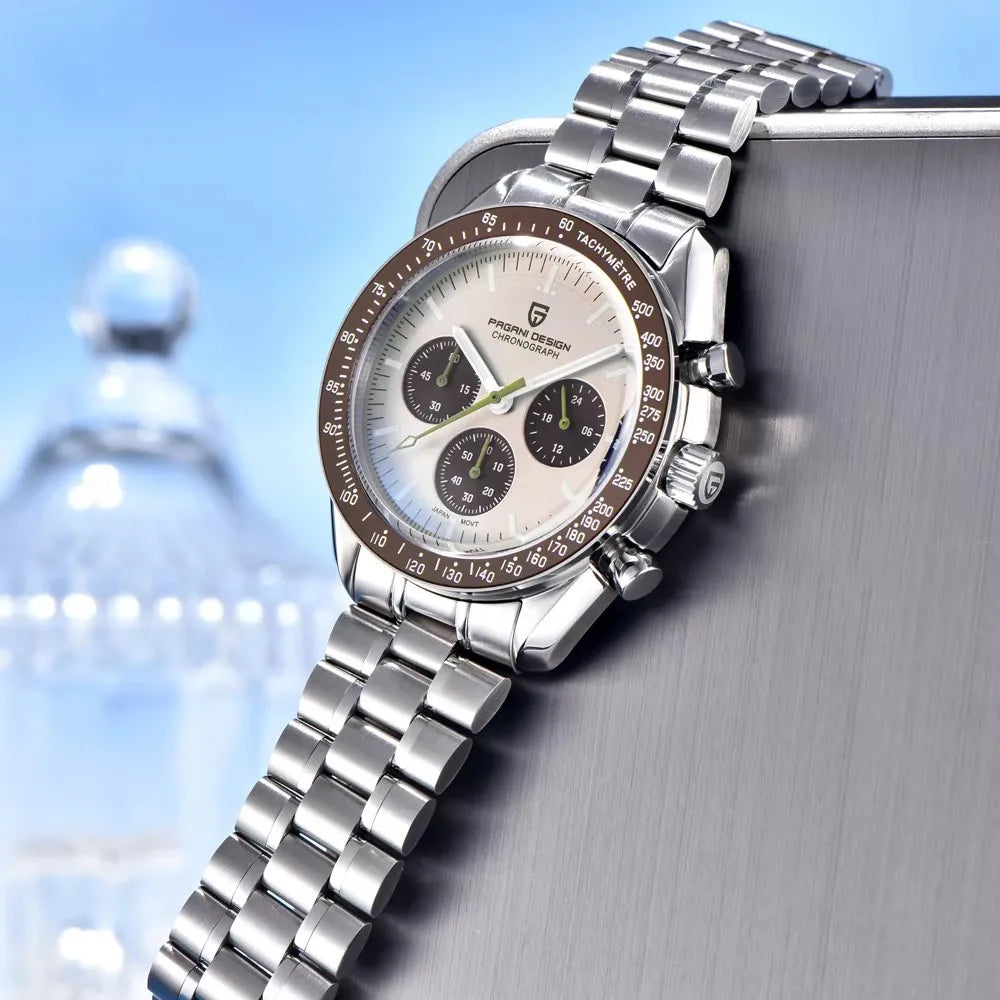 2026 Nuevo Reloj para Hombre PAGANI DESIGN Moon V6 Reloj de Cuarzo de Lujo para Hombre Cronógrafo VK63 Regalo para Hombre Cristal Zafiro Antirreflejante Luminoso