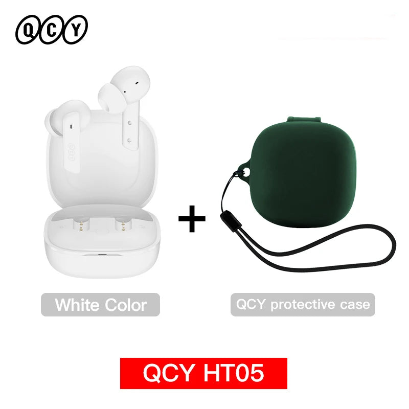 Auricular inalámbrico QCY HT05 MeloBuds ANC con cancelación de ruido de 40 dB, Bluetooth 5.2, 6 micrófonos, ENC, llamadas HD, modo transparencia
