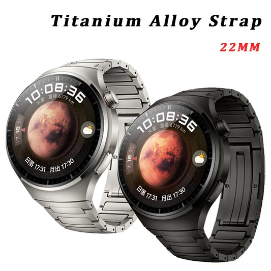 Correa de aleación de titanio de 22 mm para Huawei Watch 5/5 Pro/4/4 Pro/GT3 Pro/GT GT2 2e 3 46 mm, pulsera metálica de liberación rápida