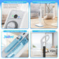 INSE Powerful Steam Mop High Temperature 6 in 1 Scrubbing Steam Cleaner Detachable Floor Steam Mop for Hard Floor Carpet Kitchen
