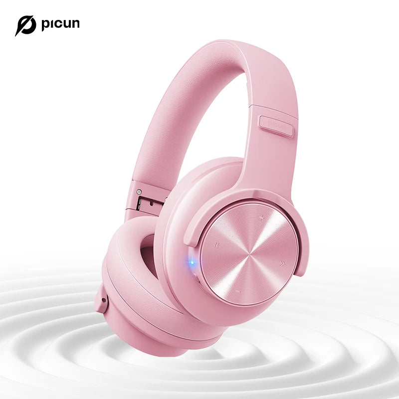 Auriculares Bluetooth Picun B8, 120 horas de reproducción, auriculares inalámbricos Bluetooth, 3 modos de ecualización, baja latencia, llamadas manos libres, auriculares circumaurales