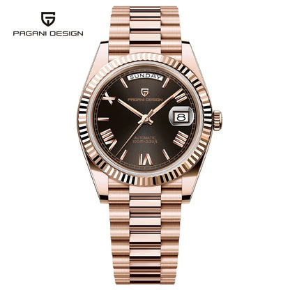 2026 Nuevo PAGANI DESIGN DD36 Reloj mecánico para hombre Dorado Reloj automático de lujo para hombre Cristal de zafiro antirreflejante Resistente al agua Regalo