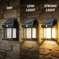 4 Pack Of Outdoor Solar Lamp, Outdoor Wall Lamp, IP44 Waterproof And Human Body Induction, Three Lighting Modes, Automatic On/off From Day To Night, Suitable For Courtyard, Garden, Terrace, Fence And Exterior Wall, Festival C