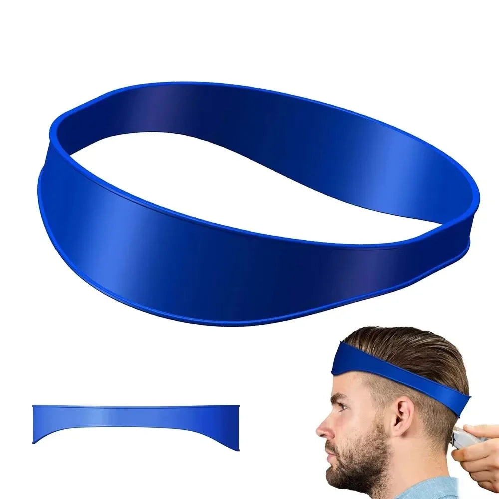Plantilla de silicona curva para el contorno del cuello y guía de corte de cabello para peinados caseros, herramienta de perfilado y corte de cabello