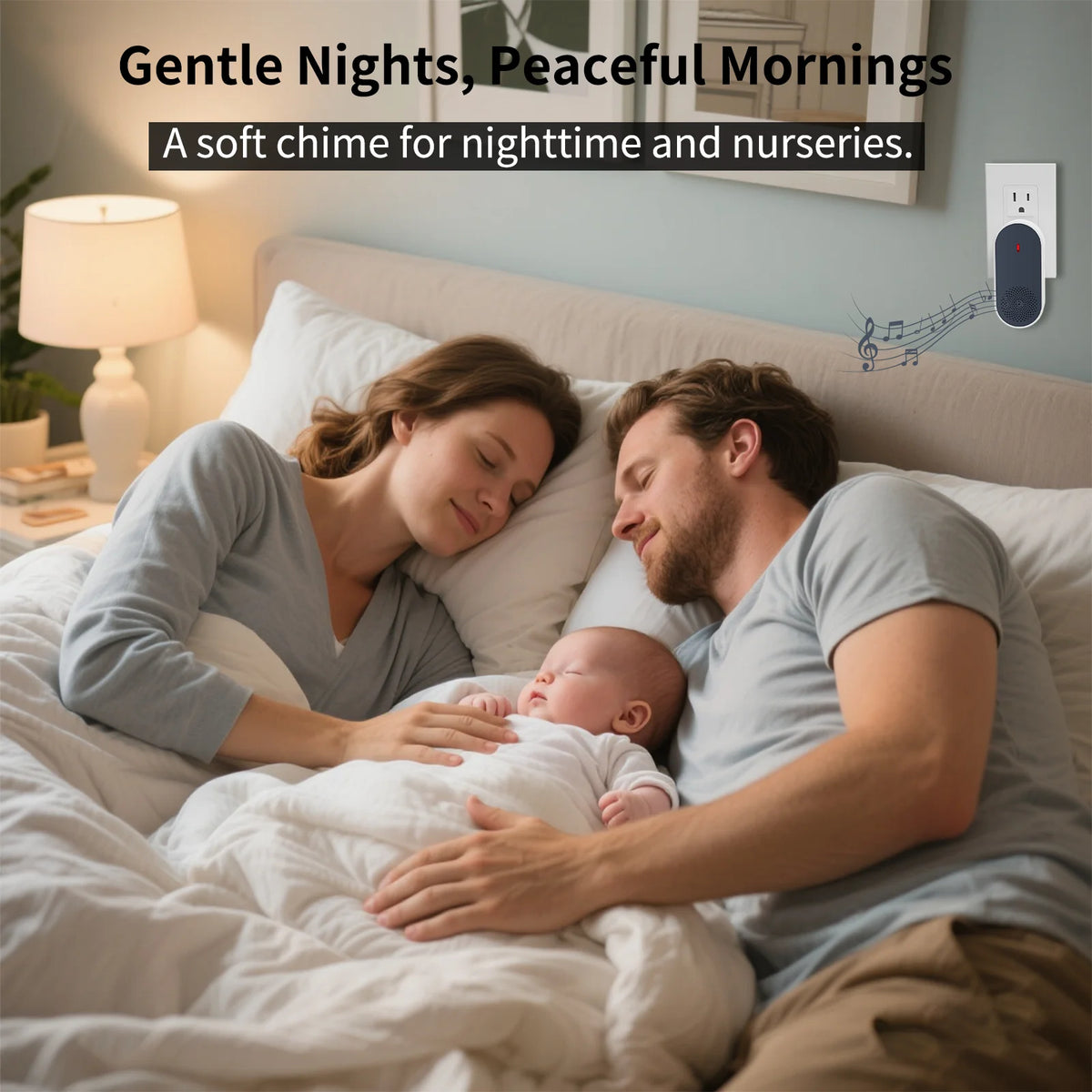 PGST Wireless Doorbell Door Bell Music Melody Remind Smart Home Security Alarm 1000FT 433MHz US Plug 1Doorbell and 2Remote