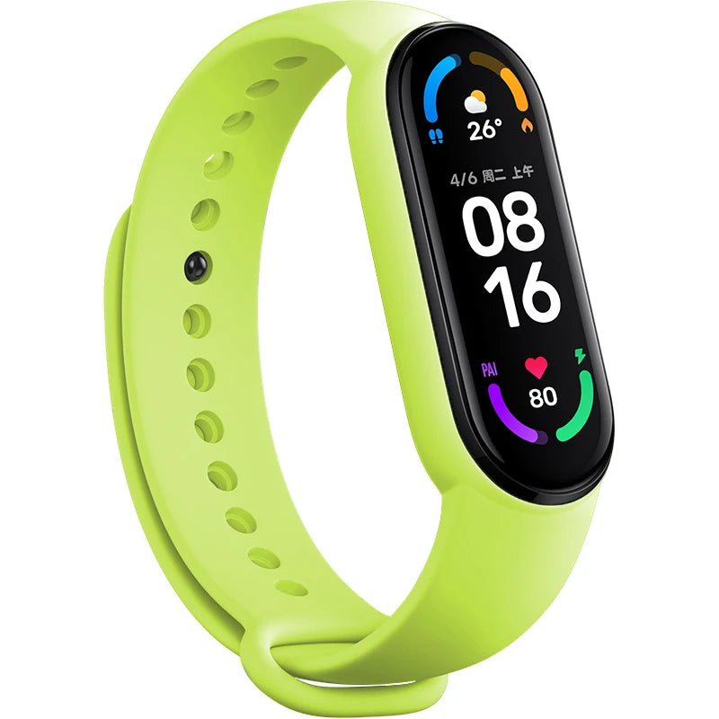 Watch Strap For Xiaomi Mi Band 7 Bracelet Smartwatch Silicone Wrist For Xiaomi Mi Band 4 5 6 7 NFC Correa Mi Band 6 5 4 3 Strap