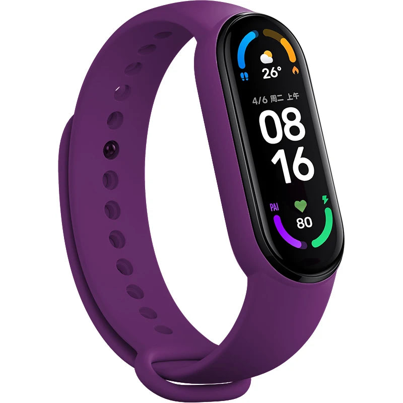 Watch Strap For Xiaomi Mi Band 7 Bracelet Smartwatch Silicone Wrist For Xiaomi Mi Band 4 5 6 7 NFC Correa Mi Band 6 5 4 3 Strap