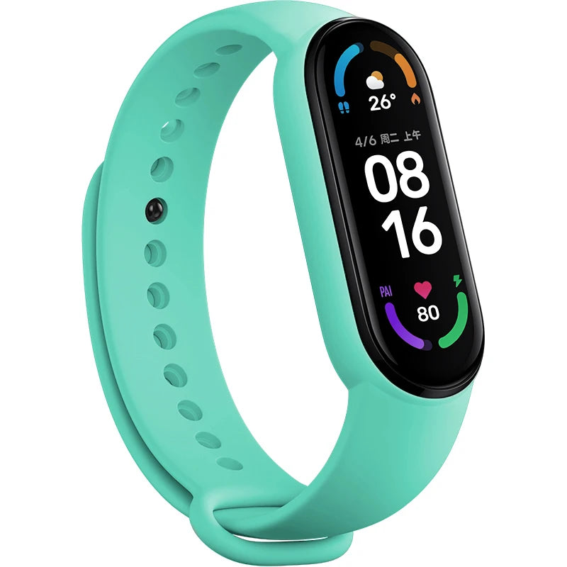 Watch Strap For Xiaomi Mi Band 7 Bracelet Smartwatch Silicone Wrist For Xiaomi Mi Band 4 5 6 7 NFC Correa Mi Band 6 5 4 3 Strap