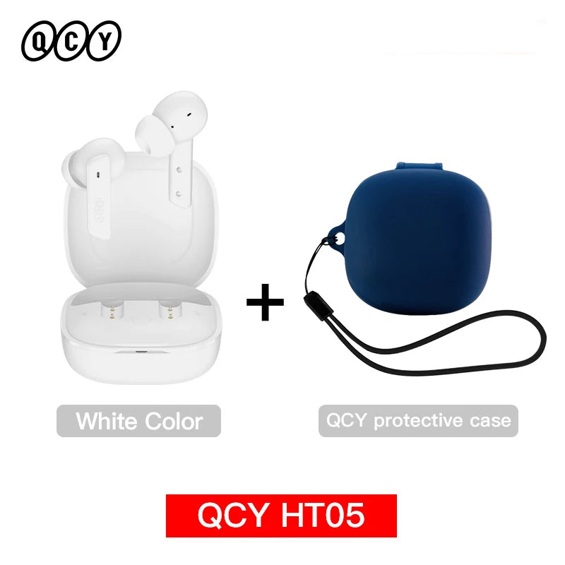 Auricular inalámbrico QCY HT05 MeloBuds ANC con cancelación de ruido de 40 dB, Bluetooth 5.2, 6 micrófonos, ENC, llamadas HD, modo transparencia