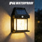 4 Pack Of Outdoor Solar Lamp, Outdoor Wall Lamp, IP44 Waterproof And Human Body Induction, Three Lighting Modes, Automatic On/off From Day To Night, Suitable For Courtyard, Garden, Terrace, Fence And Exterior Wall, Festival C