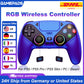 Para mando de PlayStation 5, mando inalámbrico RGB con Bluetooth, gamepad para PS5 con macro/turbo y vibración DualSense
