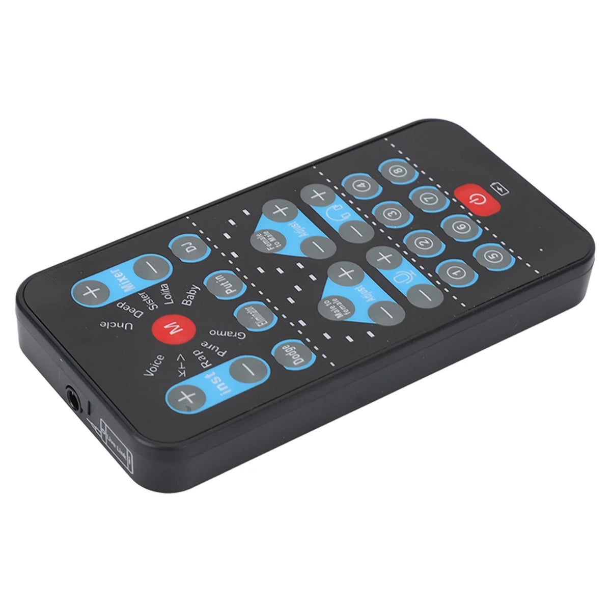 Mini tarjeta de efectos de sonido con 8 voces, cambio de voz, soporte multilingüe, mejora de audio, tarjeta de sonido portátil para teléfono móvil y ordenador