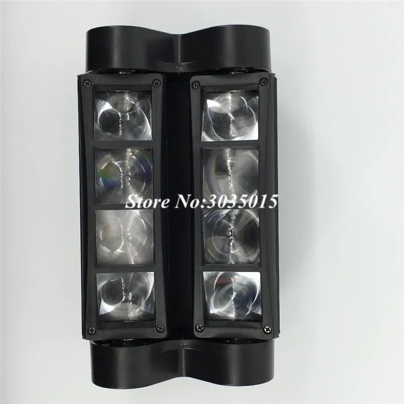 Mini Cabeza Móvil LED 8x3W RGBW Luz de Escenario de Haz LED Spider Iluminación DMX 512 Luz Spider Ideal para Discoteca DJ Fiesta