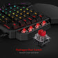 Redragon K585 Wired DITI One-Handed RGB Mechanical Gaming 42 Keys Type-C Gaming Hot-Swappable Wrist Rest Keyboard