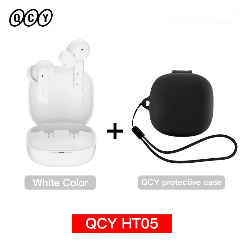 Auricular inalámbrico QCY HT05 MeloBuds ANC con cancelación de ruido de 40 dB, Bluetooth 5.2, 6 micrófonos, ENC, llamadas HD, modo transparencia