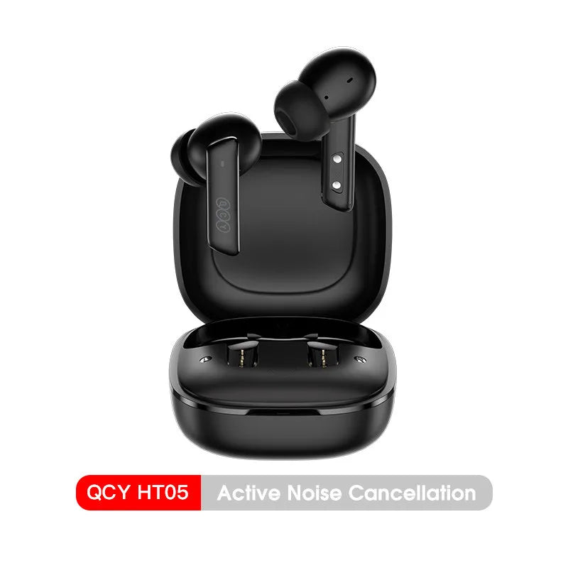Auricular inalámbrico QCY HT05 MeloBuds ANC con cancelación de ruido de 40 dB, Bluetooth 5.2, 6 micrófonos, ENC, llamadas HD, modo transparencia