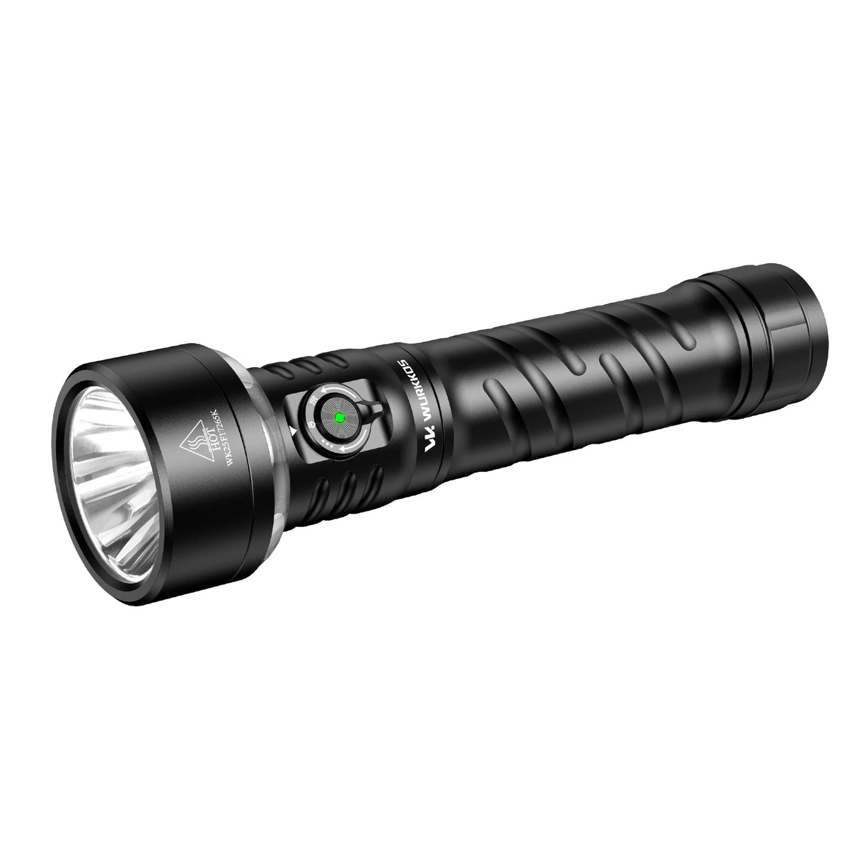 Linterna Wurkkos TS27 de 3200 lm, súper brillante, alcance de 845 m, iluminación RGB, recargable, batería externa de carga inversa para acampar