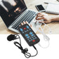 Mini tarjeta de efectos de sonido con 8 voces, cambio de voz, soporte multilingüe, mejora de audio, tarjeta de sonido portátil para teléfono móvil y ordenador
