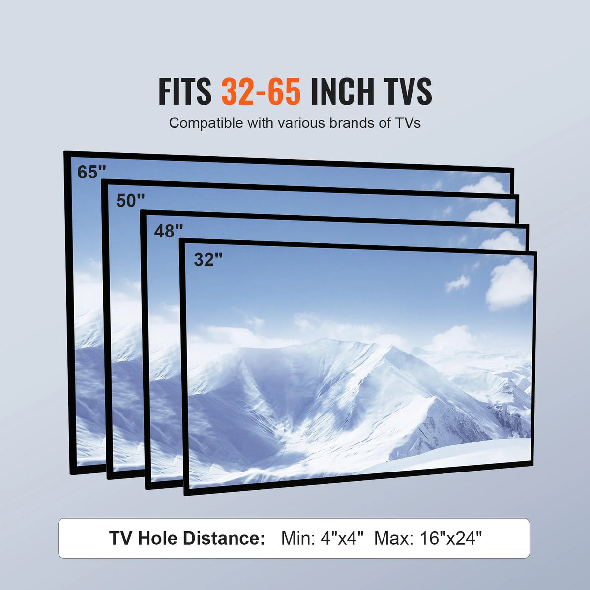 Soporte de TV SucceBuy Giratorio para TV Alta para TV de 32-65/70 pulgadas Altura Ajustable Soporte de TV de Piso Portátil VESA Máx. 600 x 800mm