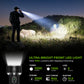 Linterna Wurkkos TS27 de 3200 lm, súper brillante, alcance de 845 m, iluminación RGB, recargable, batería externa de carga inversa para acampar