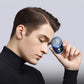 Mini afeitadora de viaje eléctrica para hombres, carga USB, recortador de barba facial con pantalla digital, afeitadora recargable, maquinilla de afeitar lavable para coche y hogar