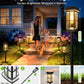 Solar Powered Pathway Lights 4/8 Pack IP65 Waterproof Auto On Off Outdoor Landscape Lighting Decorative Solar Garden Lamps for Patio Lawn Walkway Driveway Yard