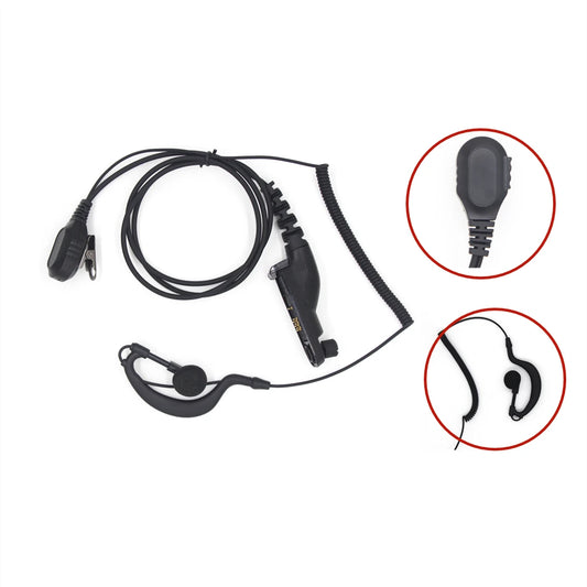 Protable PTT Mic Earpiece Headset Earphones Replacement For Motorola DP4800 DP4801 DP4600 DP4601 Walkie Talkie Accessories