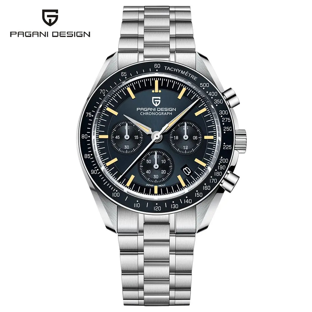 2026 Nuevo Reloj para Hombre PAGANI DESIGN Moon V6 Reloj de Cuarzo de Lujo para Hombre Cronógrafo VK63 Regalo para Hombre Cristal Zafiro Antirreflejante Luminoso