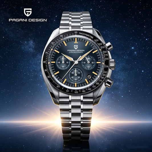 2026 Nuevo Reloj para Hombre PAGANI DESIGN Moon V6 Reloj de Cuarzo de Lujo para Hombre Cronógrafo VK63 Regalo para Hombre Cristal Zafiro Antirreflejante Luminoso