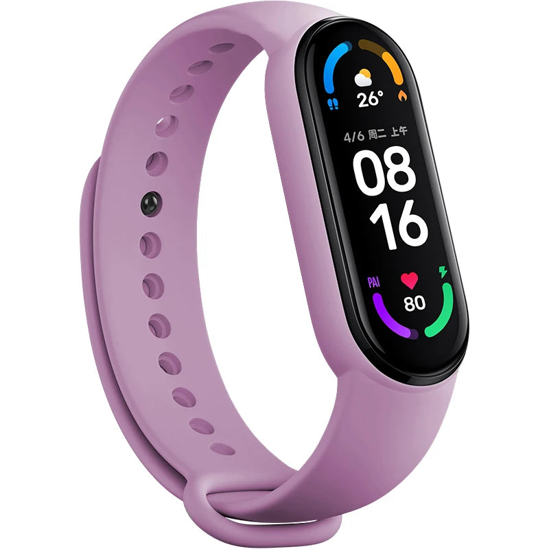 Watch Strap For Xiaomi Mi Band 7 Bracelet Smartwatch Silicone Wrist For Xiaomi Mi Band 4 5 6 7 NFC Correa Mi Band 6 5 4 3 Strap