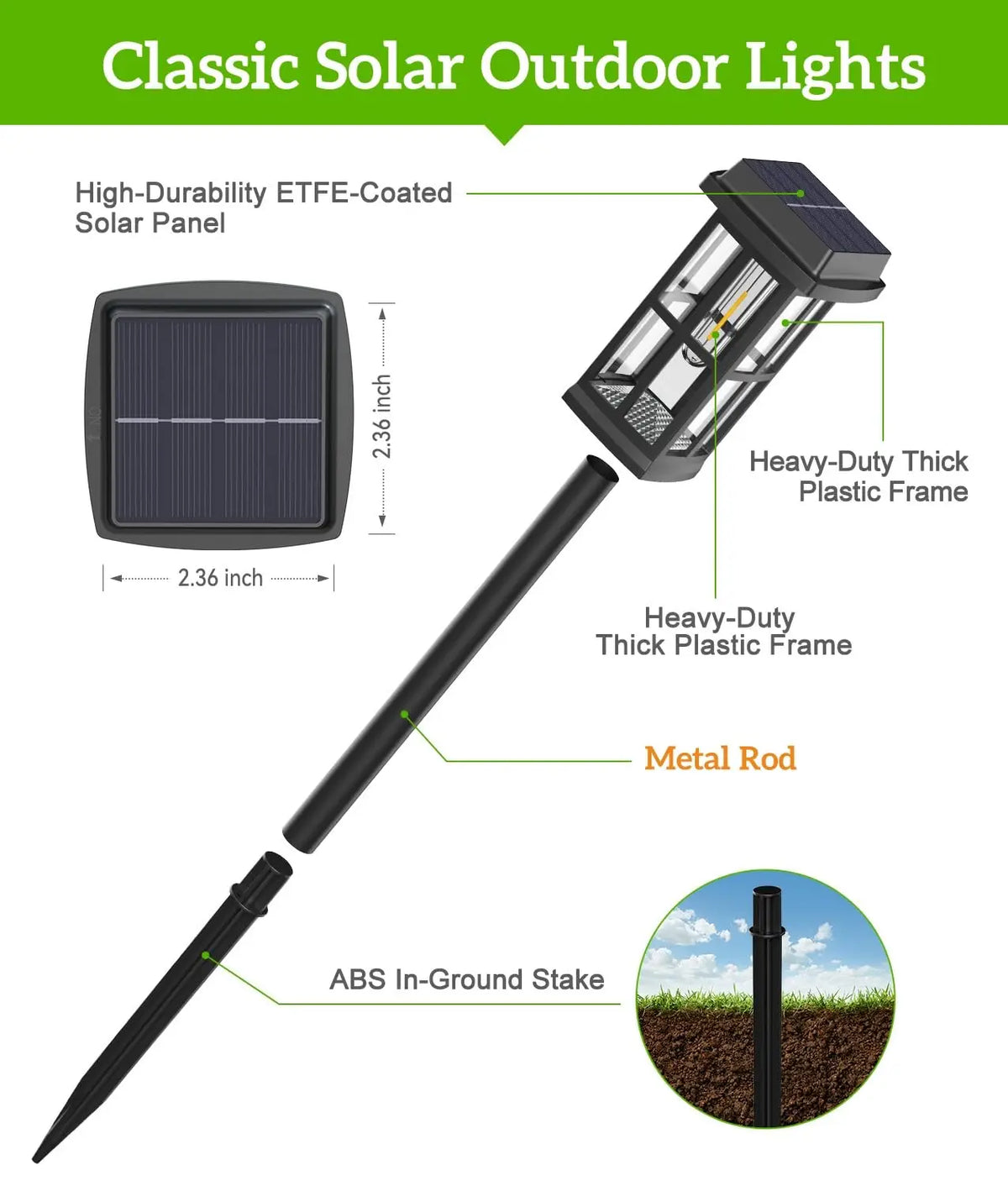 Solar Powered Pathway Lights 4/8 Pack IP65 Waterproof Auto On Off Outdoor Landscape Lighting Decorative Solar Garden Lamps for Patio Lawn Walkway Driveway Yard