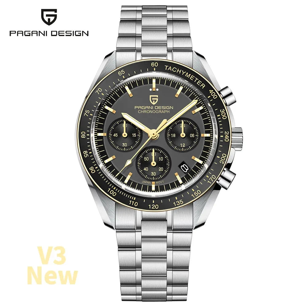 Nuevo reloj clásico para hombre 2026 PAGANI DESIGN Reloj de cuarzo de lujo para hombre Automático Fecha Velocidad Deporte Cronógrafo Cristal de zafiro AR Reloj de pulsera para hombre Envío local UE