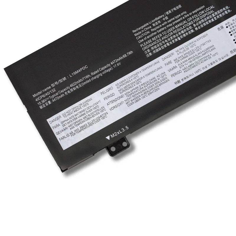 L19C4PDC Laptop Battery For Lenovo Ideapad Yoga 7-14ITL5 7-15ITL5 Series 5B10Z26482 L19L4PDC 15.36V 4622mAh Laptop Parts Office