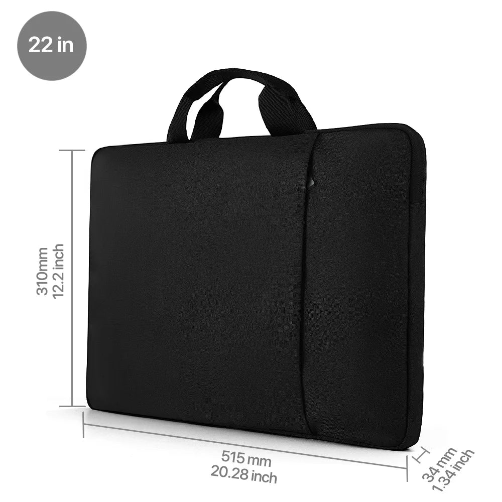 EVICIV Funda para portátil de 22 pulgadas Bolsa de almacenamiento Funda portátil para ordenador con bolsillo y cremallera para portátil con monitor de 22"
