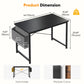 JHK Escritorio de oficina de 31 a 55 pulgadas, mesa de juego con bolsa de almacenamiento, estructura de metal y tablero de madera, fácil montaje