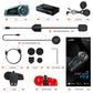 2 unidades Fodsports FX-S Intercomunicador Bluetooth para Casco de Motocicleta, Interfono Inalámbrico para Moto, 1000M, BT5.4, Compatible con APP