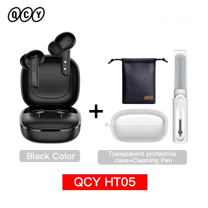 Auricular inalámbrico QCY HT05 MeloBuds ANC con cancelación de ruido de 40 dB, Bluetooth 5.2, 6 micrófonos, ENC, llamadas HD, modo transparencia
