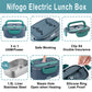 100W Electric Heating Lunch Box 1.5L, 304 Stainless Steel Portable Food Warmer Heater with Insulated Carry Bag, Spoon & Fork, Dual Use for Car 12V / Home 110V Office Travel Meal Container