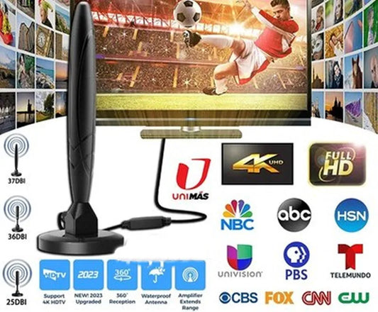 5600Miles TV Antenna HDTV Amplified Upgraded Digital 4K 1080P Long Range Indoor
