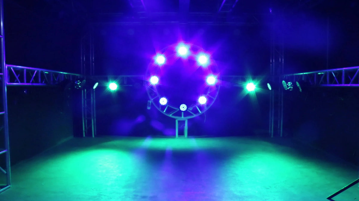 SHEHDS LED Flat/ Big Par 18x18W 6in1 or 18x12W  4in1 Lighting DMX512 Aluminum Alloy Suitable For DJ Disco Christmas Party Stage