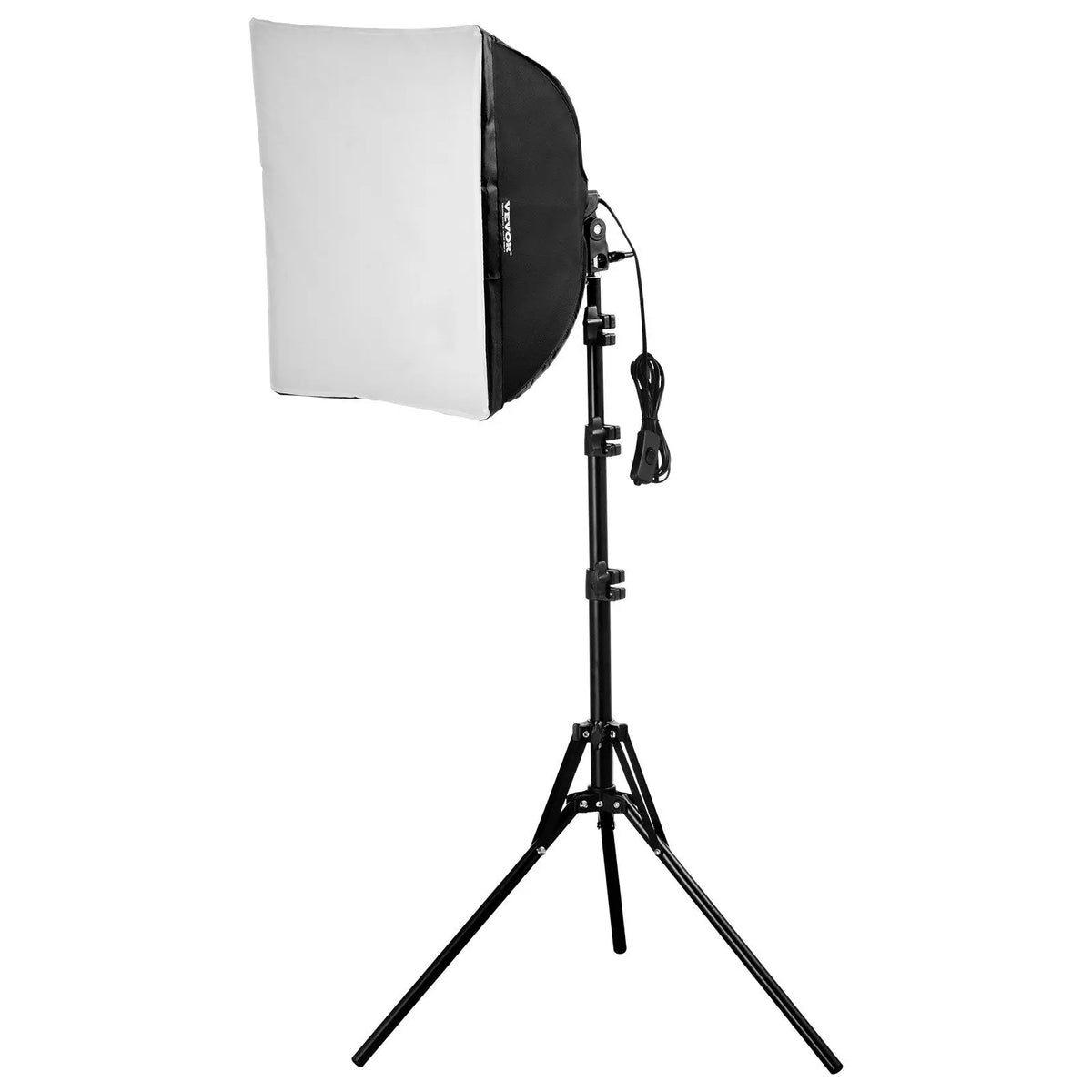 Kit de iluminación con softbox de plástico ajustable de 16 x 16 pulgadas, 3000-6500 K, alimentación de CA, para fotografía