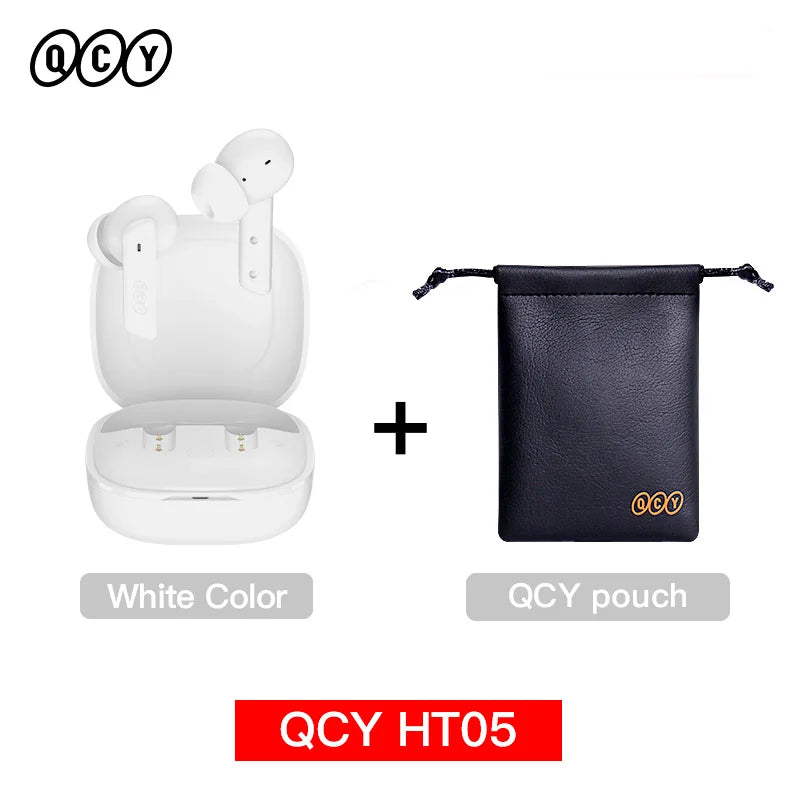 Auricular inalámbrico QCY HT05 MeloBuds ANC con cancelación de ruido de 40 dB, Bluetooth 5.2, 6 micrófonos, ENC, llamadas HD, modo transparencia