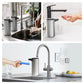 Dispensador automático de jabón AIKE con carga USB, dispensador sin contacto de acero inoxidable para detergente de cocina y jabón de manos para el baño